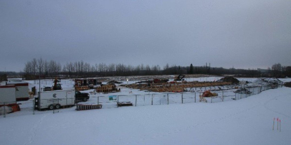 You can't see much because of the snow, but we’re making progress on the Métis Crossing Cultural Gathering Centre. The foundations are in! Construction is scheduled to finish late this year (2019). Follow us or like https://www.facebook.com/metiscrossing/ for more info. #abmetisproud