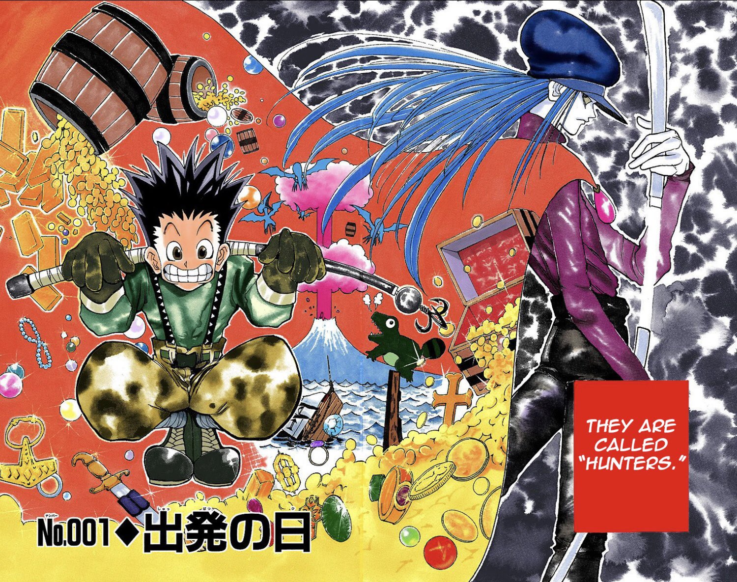 Yoshihiro Togashi Art Thread: START Let’s start with the color spread from ...