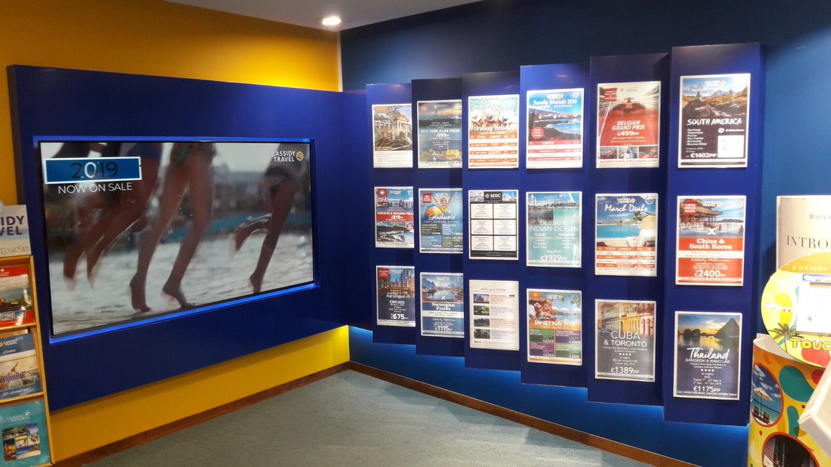 Cassidy Travel Dundrum internal display
