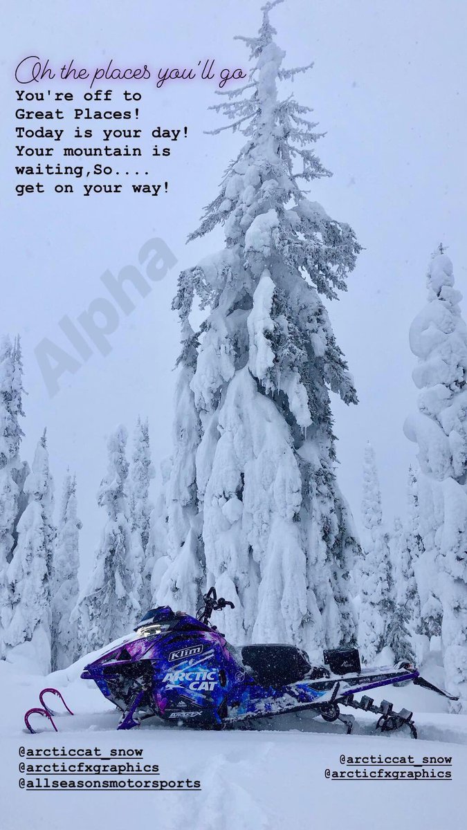 Oh the places you’ll go!🦄❄️
<a href="/arcticcat_snow/">Arctic Cat Snowmobiles</a> @arcticfxtweet