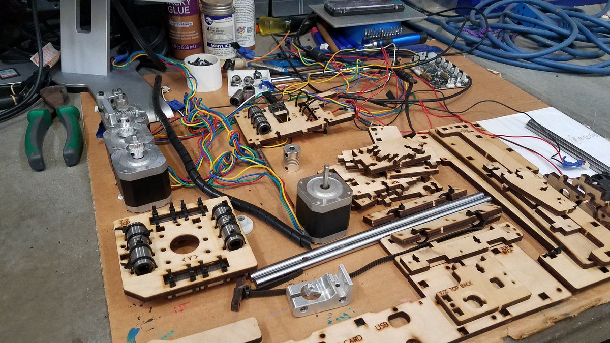 Anthony_Wade_'s tweet photo. Visited @txrxlabs today to get some more ideas for #STEM education, was a great time, and I even got to see the beginning stages of a 3d printer in the making! #txrxlabs. https://t.co/RTrkobAr8H