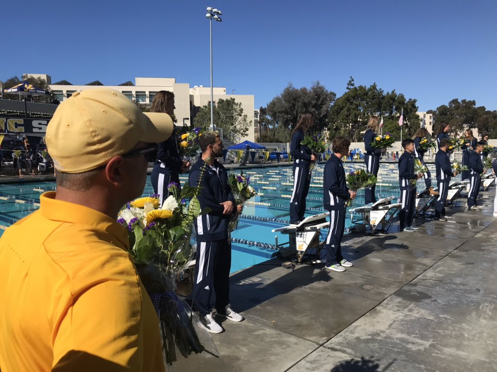 UCSDSwim's tweet photo. Congrats Triton Seniors!! Let’s Go!! 🔱🔱🔱 https://t.co/MxBESCsM82
