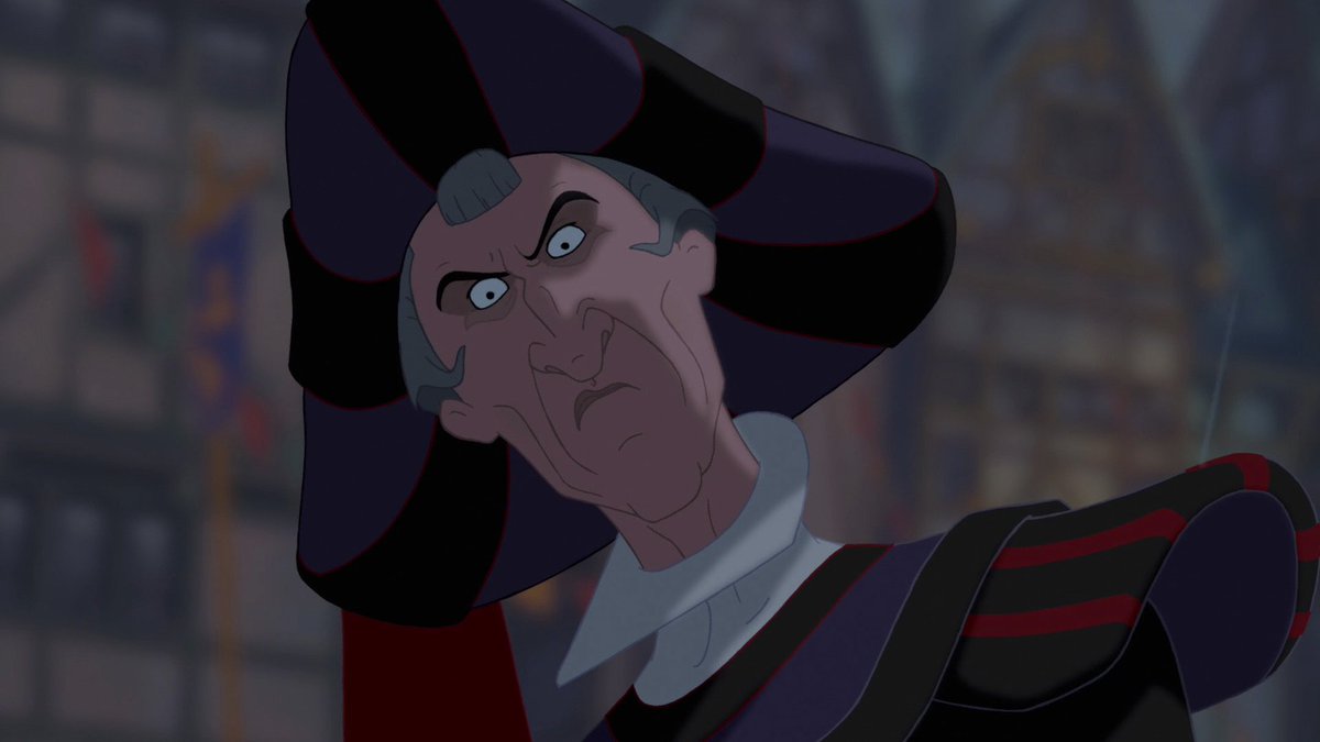 CLAUDE FROLLO (The Hunchback of Notre Dame)Redeemable: lmao not happeningDoes He Fuck: holy shit have you seen this movie?