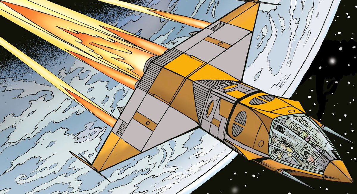 TheSpaceshipper's tweet photo. When I was a child, #YokoTsuno was my favorite european #comic book. Belgian writer and artist Roger Leloup draw a lot of nice and colorful ships.

These comics are published in english by @CinebookLtd https://t.co/POTIZD6PiT