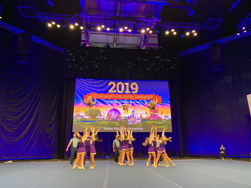 UCAupdates's tweet photo. Give it up for @JMUSports! These athletes brought their skill and determination to the Small Coed Semi Finals! Let’s go JMU! #UCANationals https://t.co/BeFMNfYkdL