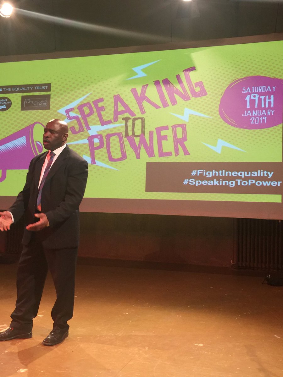 equalitytrust's tweet photo. The fantastic @CTajahOfficial performing #DreamofaKing #SpeakingtoPower @PlaygroundW10 #FightInequality https://t.co/d7hViUPl31