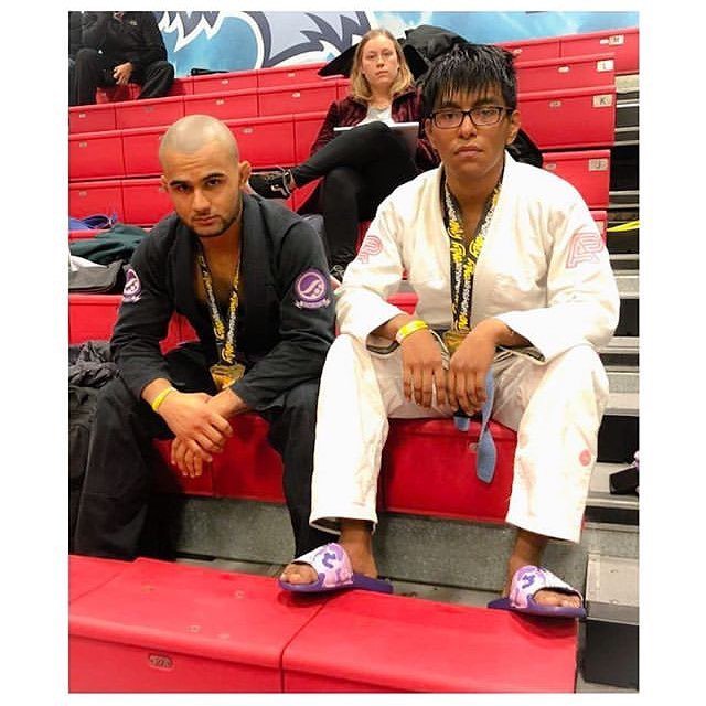 ClockworkBJJ's tweet photo. Congrats Jobany and Raymundo for taking Gold at Grappling Industries today 🥇👊🏻 OSS #ClockworkBJJ #BJJ #PMA #NYC #Jiujitsu https://t.co/7lmVk3h69P https://t.co/FOc6nLybdb