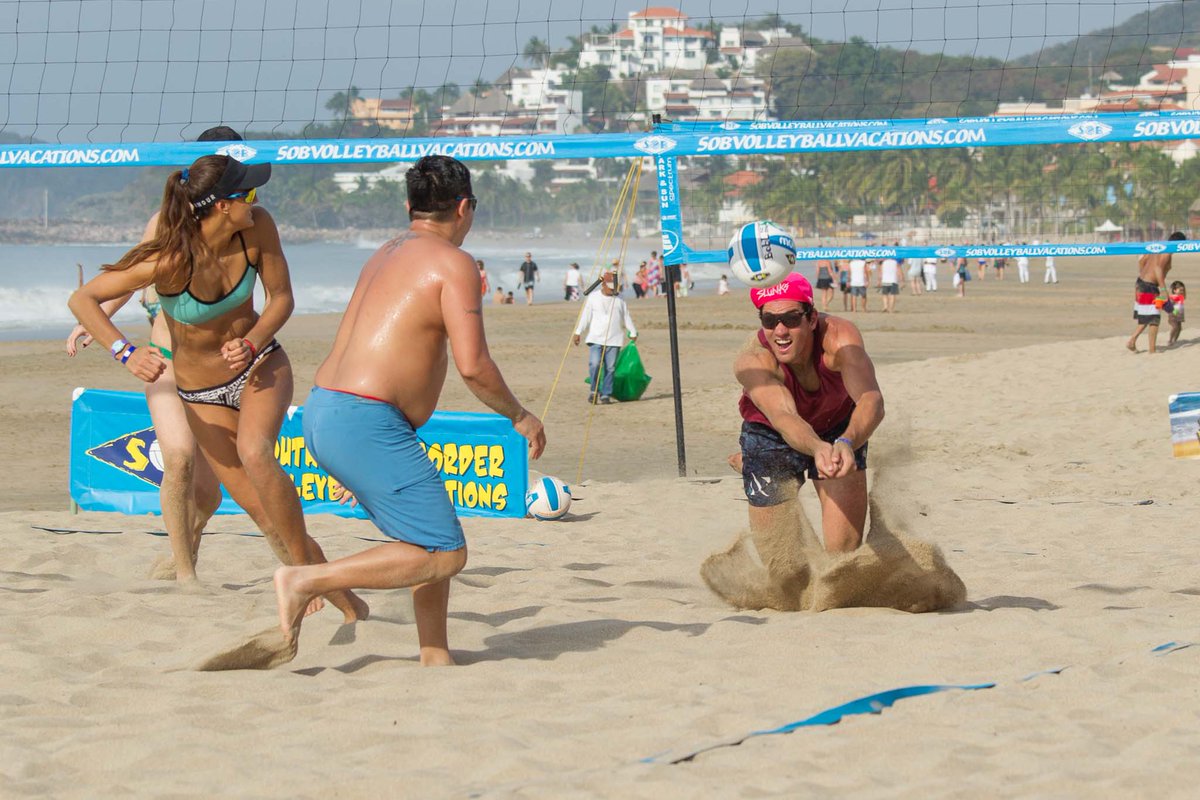 vbvacations's tweet photo. Today is like Christmas Morning, so excited! It is officially day #1 of #SOB50 in Ixtapa. After two days of setup, the lucky early arrivals got in their Pro Games (PG's) w/ our 1st 8 pros. Now we can't wait to see all 240+ in 2hrs. #SOBVolleyballVacations #SOBIxtapa2019 #ProGames https://t.co/XhuZfvWsIR