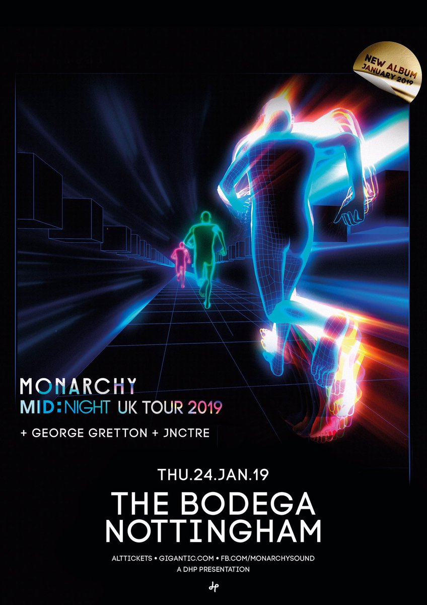 jnctre1's tweet image. Gig at @bodeganotts next Thursday 24th! Supporting the mighty @monarchysound along with @GGrettonMusic. Hit us up for the cheap list or get tickets from: alttickets.com/monarchy-ticke…