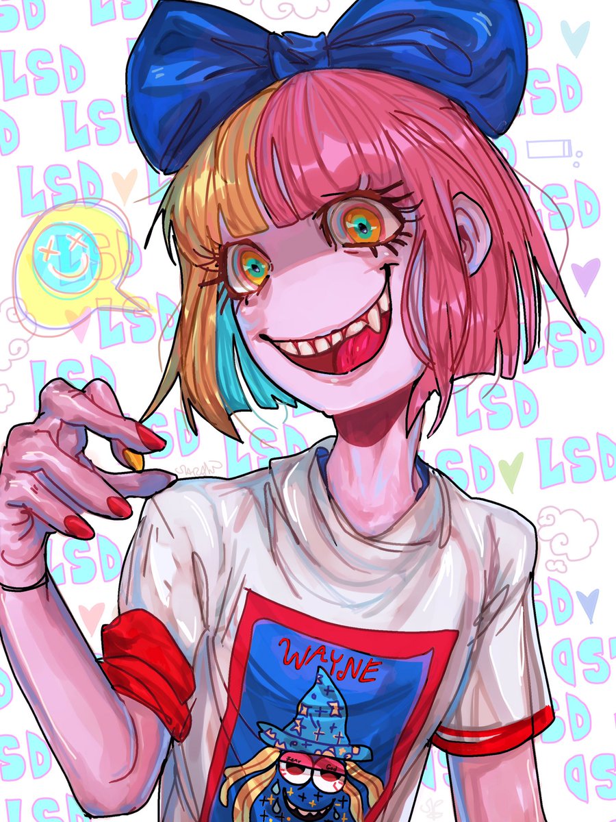 sarahpdraws's tweet photo. A B C D R U G ✨ H I J K L S D 🧠 #fanart #lsdgenius https://t.co/2c1mZbL9z0