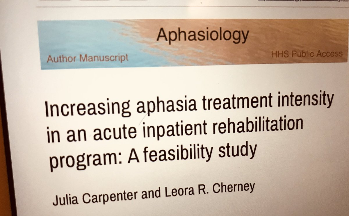 Elowen_Virelli's tweet photo. “La intensidad de la terapia es un factor que influye en los resultados en la Afasia”.
“Los participantes que recibieron un periodo intensivo mostraron mejores resultados”.
“La evidencia apoya este tipo de intervenciones con mejoras en la Actividad y Participacion”... https://t.co/EG60mksJ9v