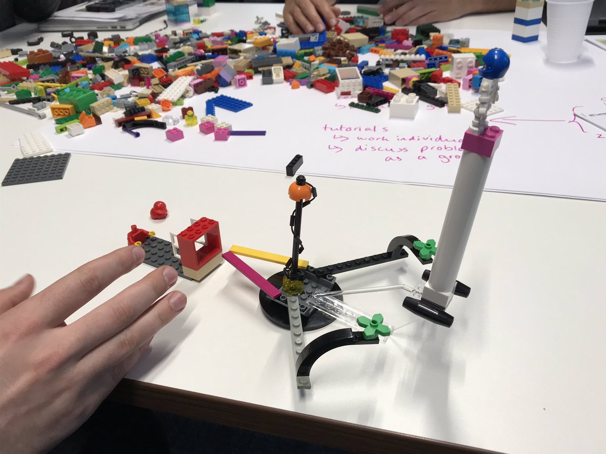 In  @unibirmingham’s  @uob_pgche this week we were exploring  #SmallGroup and  #LargeGroup  #teaching and showcased  #playful  #learning and  #LEGOSeriousPlay  #HigherEducation  #hellobrum  #reflection