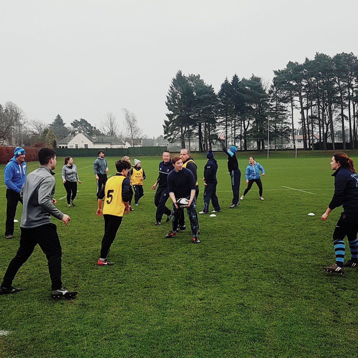 JGCrugby's tweet photo. Excellent first day delivering @scotrugbycoach UKCC Level 2 @univofstandrews. Good mix of @SaintsSport students &amp; more 'experienced' folk... even time to get in some of @GlasgowWarriors game over lunch! #alwayslearning https://t.co/8d13DtZ2KZ