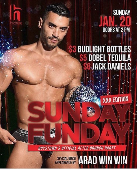 ❄️ CHICAGO... are you ready for HOT SUNDAY FUN DAY 🔥TOMORROW jun20 at @hydrate.nightclub 🦄 come out and<a href="/tag/bodybuilding"class="tags"><span>#bodybuilding</span></a><a href="/tag/muscle"class="tags"><span>#muscle</span></a><a href="/tag/tattoo"class="tags"><span>#tattoo</span></a><a href="/tag/underwearmodel"class="tags"><span>#underwearmodel</span></a>