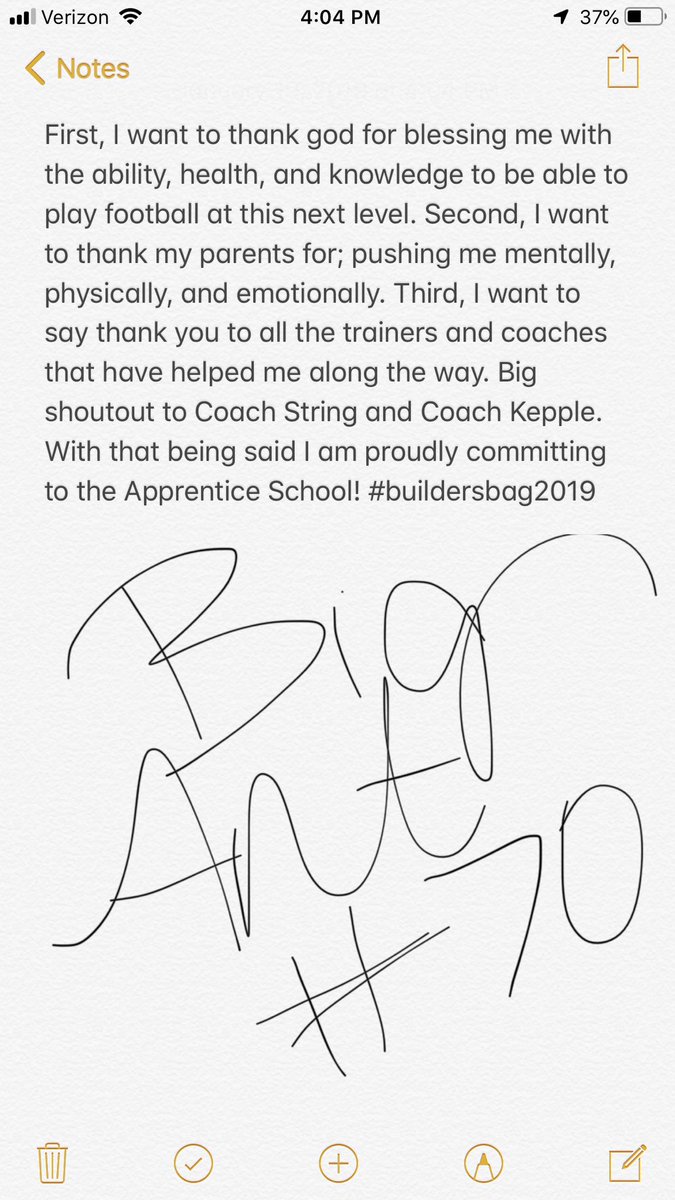 anthonymyers70's tweet photo. Officially committed 😈🚢⚓️#AP2023 @coacheltonbrown @coachporterAS @CoachSkalaski @ApprenticeHFC @BE1STRING https://t.co/Gmak4i6IqG