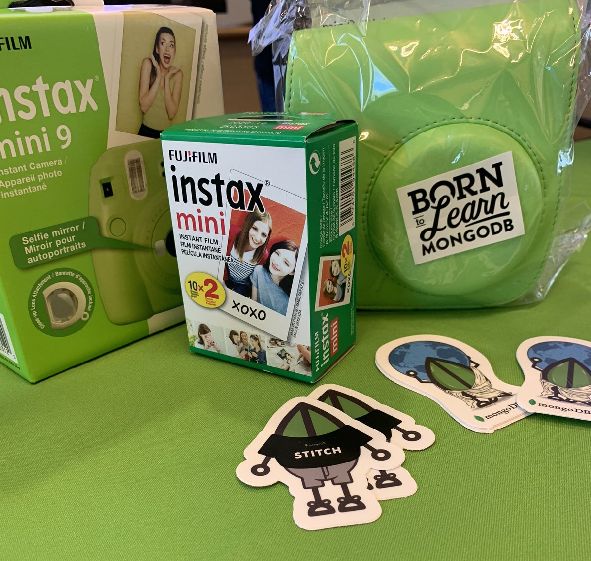 naomi_pen's tweet photo. We're giving away 4 Instax Deluxe Cameras packages for the most creative hack using MongoDB Atlas or Stitch! πππΈ #RoseHack #MongoDB https://t.co/iob5qtBxk8