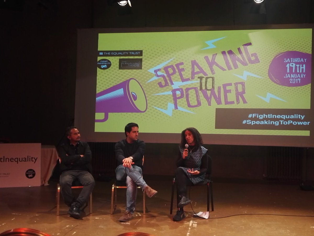 mpujol78's tweet photo. Well said: "inequality can be linked to the violation of the human rights", by @koldo_casla @JustFairUK #fightinequality #SpeakingToPower @PlaygroundW10 https://t.co/vTPpUIlDiu
