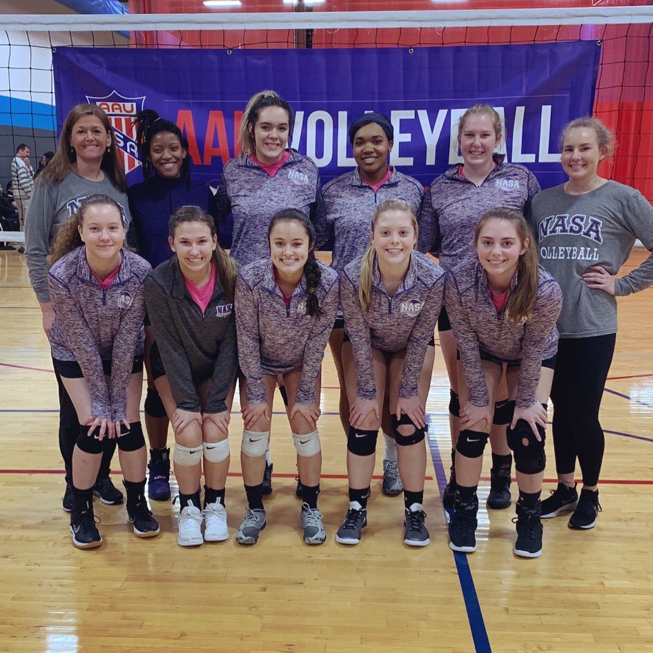 NASAVB's tweet photo. Good luck seniors! Have a great last first tourney this weekend. #PurplePlays #NASAfam4ever #NASA181 https://t.co/4a9jEMdgv0