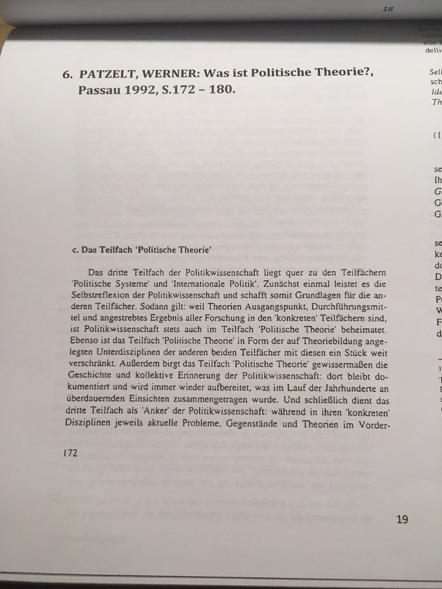 PolitischZ's tweet image. Das ist das einzig sinnvolle was Werner Patzelt (Pegidaversteher) jemals zu seinem Fach beigetragen hat. Das hat übrigens nichts mit der AfD zu tun und ist kein CDU Wahlprogramm - es ist ein Grundlagentext oder kurz: Watt isn ne Politische Theorie?