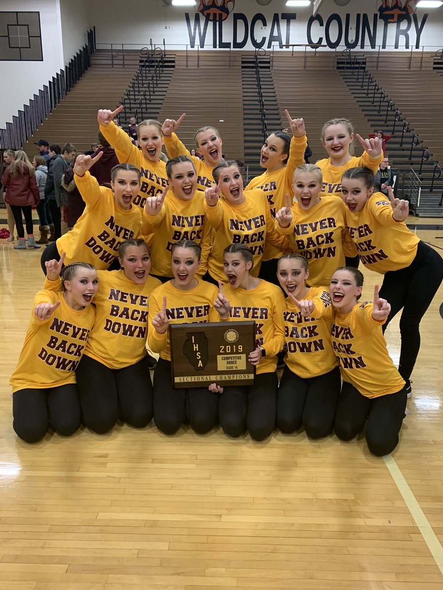 MorrisPoms's tweet photo. SECTIONAL CHAMPIONS!!!! 💛💛💛💛 #sevenpeat #MVP #RedskinPride #IHSAdance https://t.co/pBNTNY3qUX