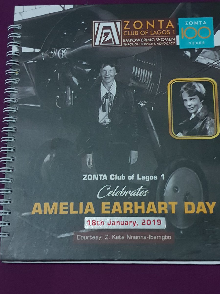 ZontaLagos1's tweet photo. Zonta Club of Lagos 1 marked Amelia Earhart Day with talk and video show to over 200 college girls  from several schools in attendance in Lagos. https://t.co/8p4lGmjZ2g