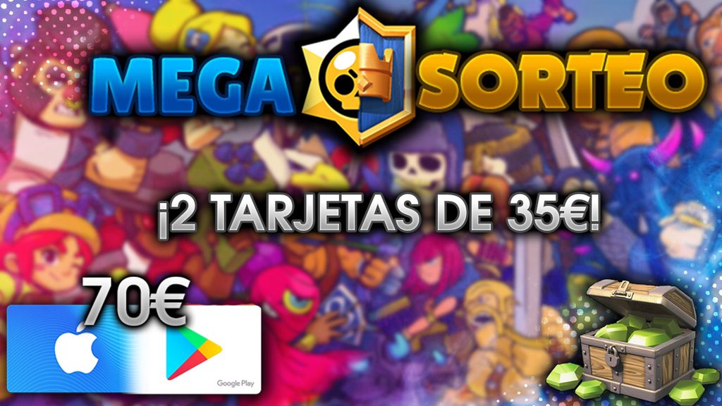 Kius_YT's tweet photo. 🌟MEGA-SORTEO CLASH STARS🌟vamos a sortear 2 tarjetas de 35€/$

📝Requisitos de Sorteo:

🌟Seguir a:
@Kius_YT
@arizentm
@SurgicalGoblin 
@adrianpiedracr 
-Dar 🔃 al Tweet🔥
-Mencionar a 2 amigos ✍️

❤️Μucha suerte a todos❤

⭐️El sorteo acaba el día 1 de Marzo⭐️ https://t.co/6xGqpGi0oZ
