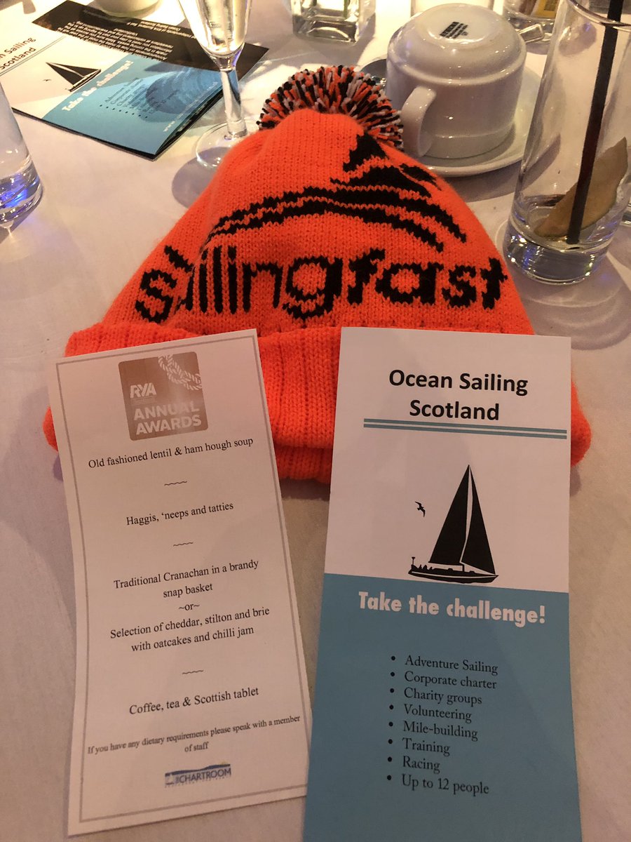 Sailingfastuk's tweet photo. @RYAScotland Awards dinner. Results out soon.
#RYASAwardsOSS #deliveringfastersailors @TheChartroom https://t.co/xNGcTqmUYk