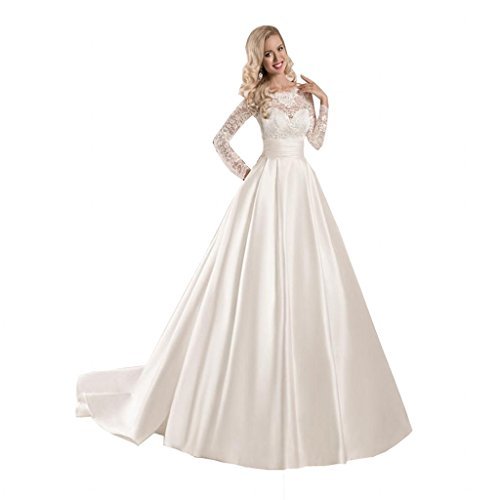 store_wedding's tweet photo. Chady Lace Women’s Satin Bridal Gown Long Sleeve A-line Wedding Dresses for bride 2017 #wedding https://t.co/L2SQPuC5JB https://t.co/tKYoh3Ye9C