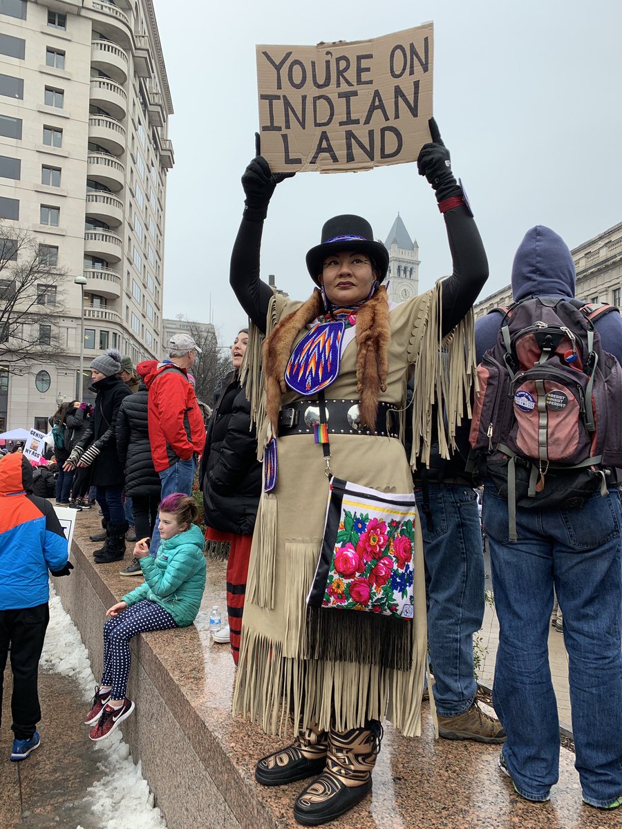 etnoceno's tweet image. American woman. #IndigenousPeoplesMarch