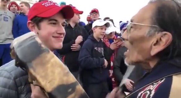 yehme2's tweet photo. this is the smirk of a person who knows they can do whatever the fuck they want with little or no consequences. FUCK THIS KID AND FUCK #MAGA https://t.co/GqSRwPmCCQ