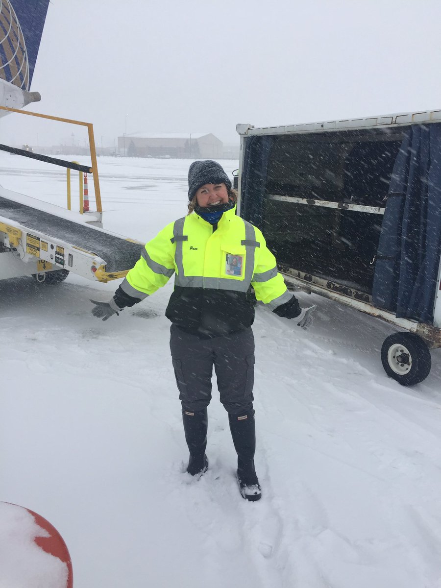 CLE GM Pam Pollak out in the snow @weareunited @pamelapollak @jacquikey