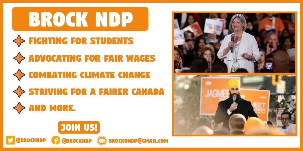 Brock NDP tweet media