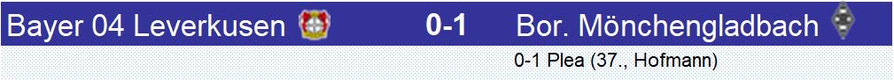 Match très intense entre #Leverkusen et #Gladbach . Leverkusen n’a pas concrétisé ses occasions (un poteau et un excellent Yann #Sommer) et finalement c’est Gladbach, très solide, qui remporte les 3 points. Débuts ratés pour Peter #Bosz , du moins pour le résultat
#B04BMG