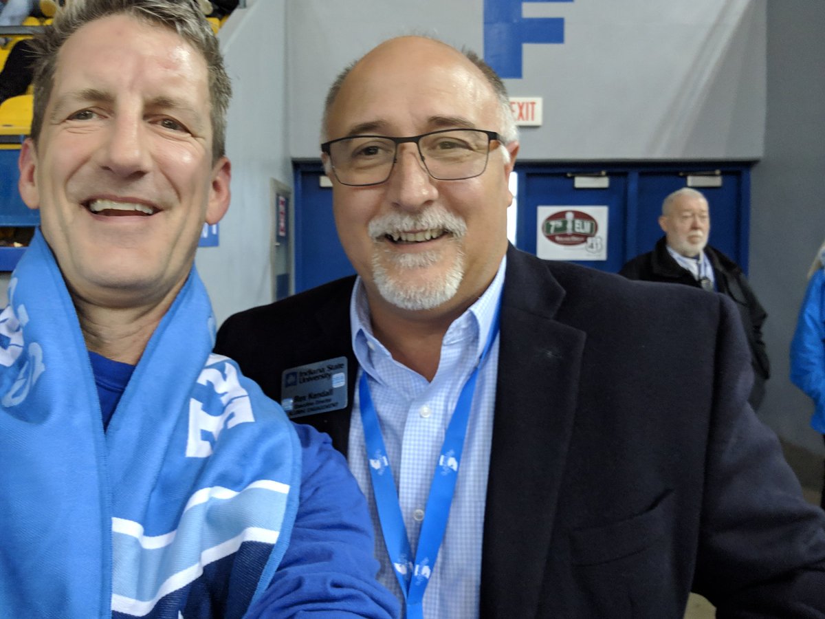 TheSocialPitt's tweet photo. What a special treat from a great guy! Thanks @INDStateRex for holding this ISU scarf secure for me since Homecoming! #BeForeverBlue @Indstatealumni https://t.co/z5AdPxUxy1