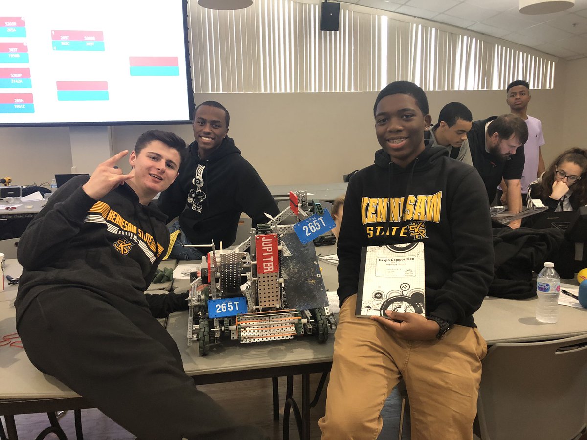 JessBeckAdams's tweet photo. Shout out to Team 265T and Alcovy Robotics for winning the Kennesaw State Tournament and Skills Award!!#letsgotostate @MADubb1 @AlcovyHS @NewtonCoSchools https://t.co/E6Ez1gnRxF