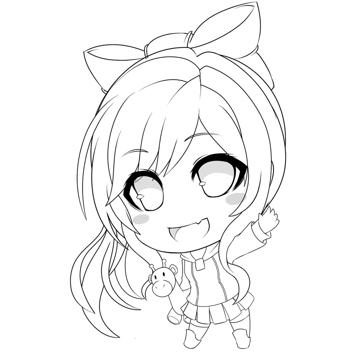OfficialDev16's tweet photo. Working on some chibis for the cast of Heart of the Universe — our first line art up being lil Nyota and her pal, Jeremy the Giraffe! More soon to come~ #cutiesaturday #indiedev #visualnovel #vnlink #vndev https://t.co/kCiVoHzoCh