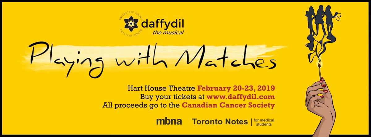 Beck_Lauren_A's tweet photo. Come out to see U of T Med's 108th Daffydil musical! It's running from February 20-23 at Hart House Theatre and all proceeds go to @cancersociety! Get tickets here: https://t.co/Qs0B53OtBI https://t.co/NKxun7GsQM