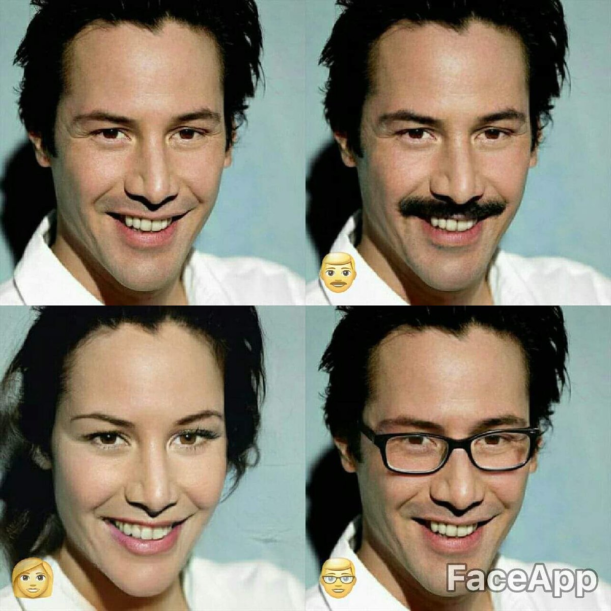 Keanu after Faceapp - 9GAG