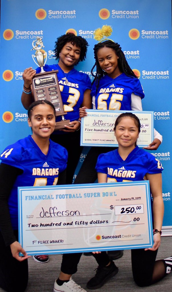 Congratulations to @CCCJefferson High School for winning this year's <a href="/SuncoastCU/">Suncoast Credit Union</a> Financial Football! #HCPSProud #WeClimbTogether 🏟 🏈 🎉
