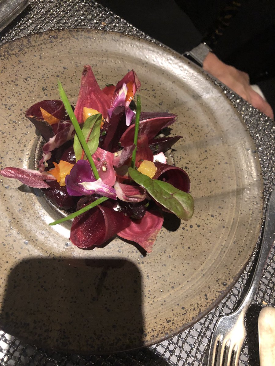 Thank you <a href="/TomKitchin/">Tom Kitchin</a> <a href="/Sylvain_Ranc/">Sylvain Ranc</a> <a href="/MatteoInzaina/">Matteo Inzaina</a> <a href="/TheKitchin/">The Kitchin</a> for a fabulous evening. We loved everything but the wagyu tail was inspired. My 9 month wait for rhubarb was well with it! Thanks again. 😀