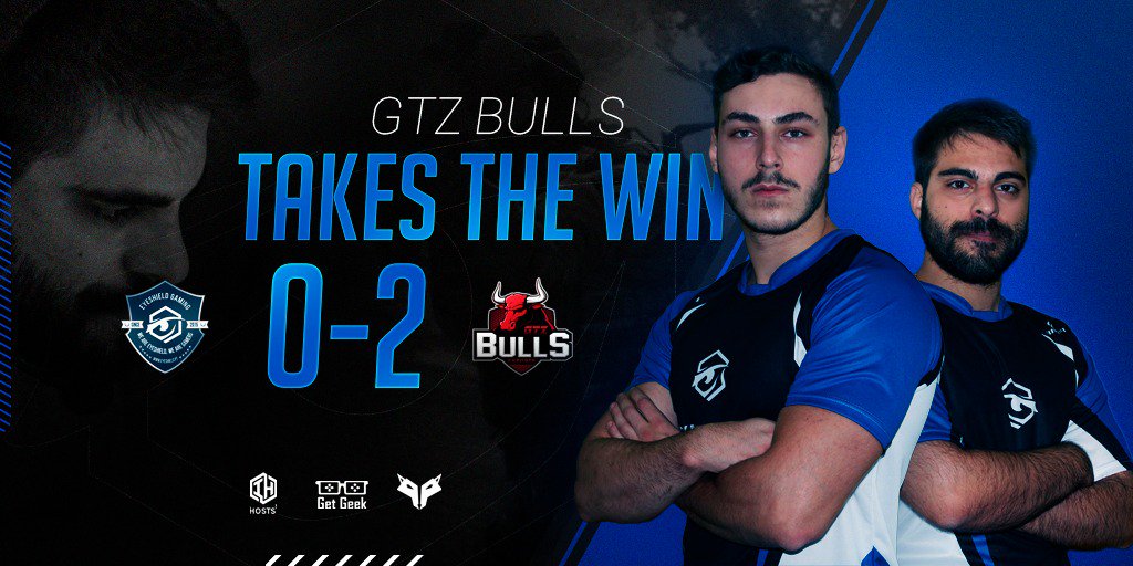 eyeshieldGG's tweet photo. Perdemos o 2º jogo do qualificador fechado para a @LPCS_2019 contra os @GTZBulls por 2-0 e caímos assim para a Lower Bracket. Iremos defrontar amanhã às 10:00H a mix dos #Sctaa.

O resultado obtido não era o pretendido mas prometemos dar tudo amanhã! #WeAreEyeshield https://t.co/xEhFCtwpOx