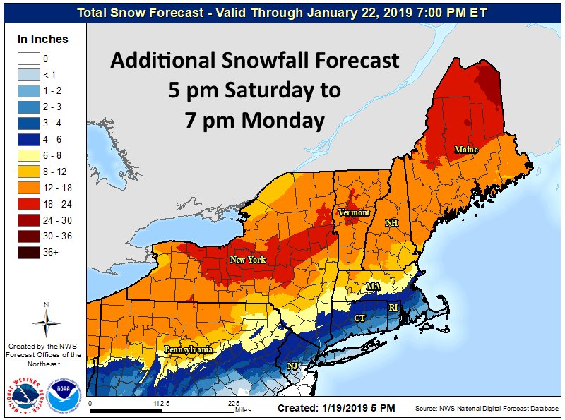 NWS Eastern Region on Twitter "The winter storm is trending a little