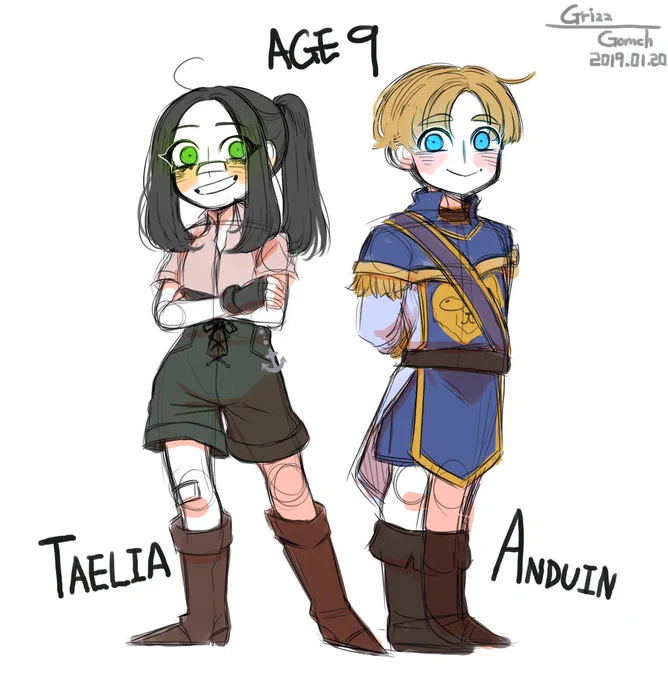 [WOW] Young taelia and anduin.
I hope they will be good friends..!

#Taelia_fordragon
#Anduin_wrynn
#Warcraft 