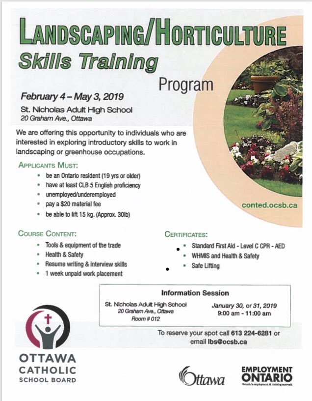 joycenolanca's tweet photo. Call to reserve your spot! 613-224-6281
@OCSBContEd @StNicholasAdult @MarianneKayed @CapoOttawa https://t.co/seT6EdWZpF