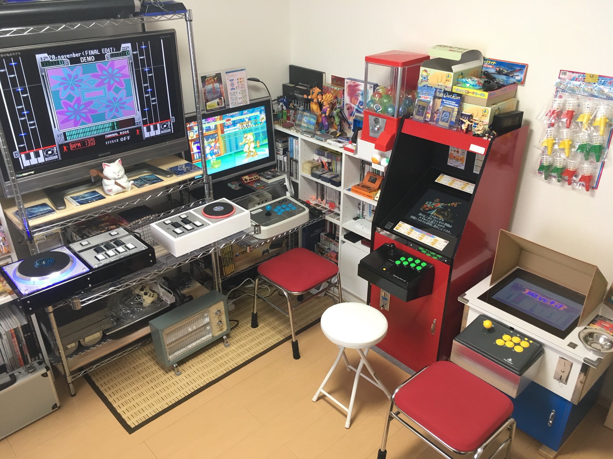 ミニアーケード風自作モニターセット ミニアーケード風自作モニターセット