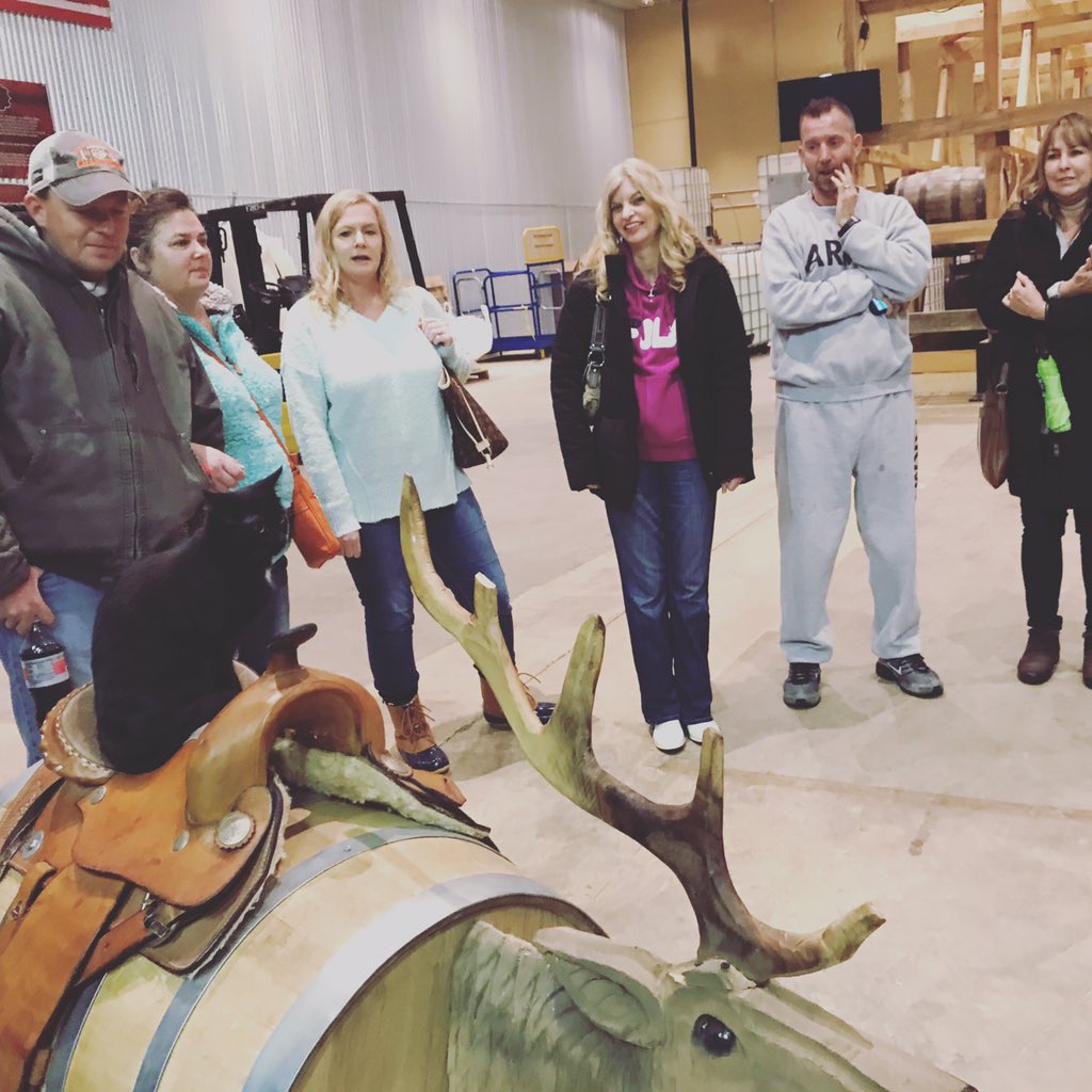 #late #post for #caturday - #elliemei sitting on a #saddle riding a #barrel #elk named #willie #entertaining his #distillerycats #fans #haynow