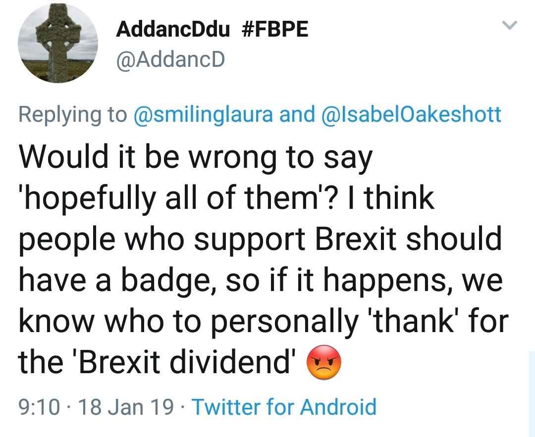 ThomasEvansAdur's tweet photo. Maybe it's time Brexiteers started putting up posters of the kind of tweets people who have the #FBPE #StopBrexit #stoparticle50 and #PeoplesVote hashtag have published.
I would personally start with these ones... 🤦♂️ https://t.co/kXJfA4PaOs