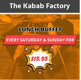 ➡LUNCH BUFFET on Every SATURDAY &amp; SUNDAY 
Come and Dine with us today at THE KABAB FACTORY

#kababfactorynj #tastyfood #newrestaurant #metuchennj #onsaturday #onsunday

@RNA_JCHeights @IslandLGBT <a href="/V_since99/">🌊</a> <a href="/DJKennyManeuver/">Kenny Maneuver</a> <a href="/andreidn9/">AndreiDn9</a> <a href="/m_sanchez_23/">martin🚯</a>
@theresmonalisa