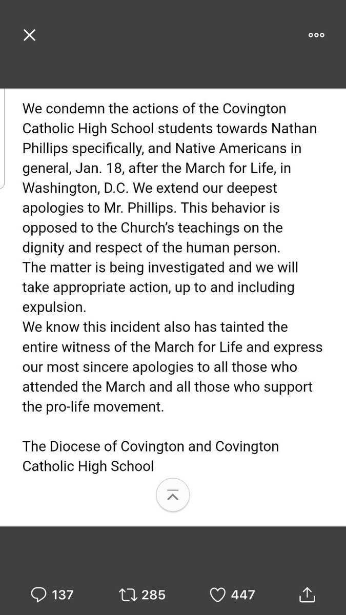 frantzkatherine's tweet photo. How hypocritical of the Diocese of Covington to condemn this behavior and apologize when @glngham and I were never given an apology from the diocese. They silenced our inclusive and positive messages saying they didn’t follow church teaching. @supmikeclines hate starts at the top https://t.co/iZwTczebW9