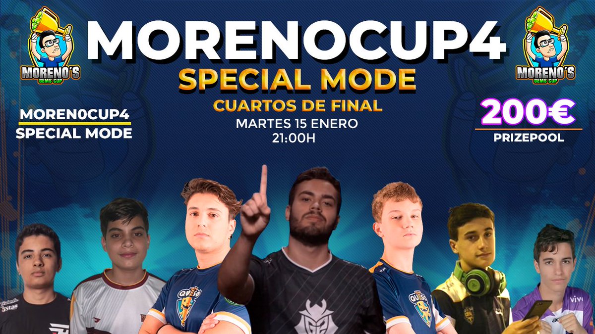 RevolAimar's tweet photo. #MorenoCup4 #SpecialMode 
Gracias a todos los jugadores profesionales por haber participado en esta copa y ofrecernos un gran espectáculo + los no tan conocidos
👇🏽que se clasificaron y jugaron👇🏽
🎥https://t.co/FxzBRKMJmK 
¿Quieren una #MorenoCup5? ¿Que les pareció esta? os leo👀 https://t.co/5otKVBuyfo